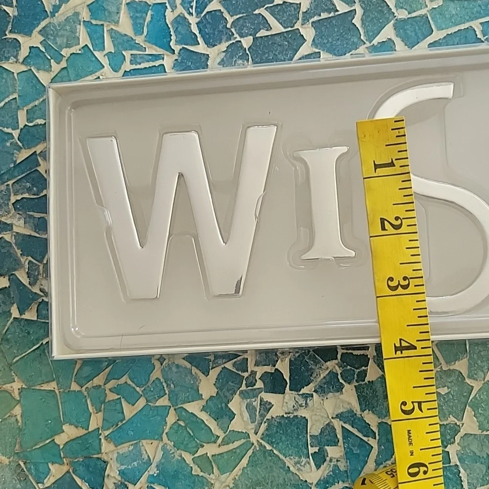 Pottery Barn Wish shadow box letters